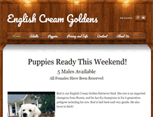 Tablet Screenshot of englishcreamgoldens.com